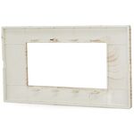 Placca in tecnopolimero 4 posti color abete compatibile Vimar Plana 6970597464377 6004-17 EL574