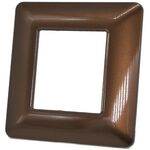 Placca 2 posti in tecnopolimero color bronzo compatibile Matix 6970311026966 5002-09 EL683