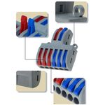 Morsettiera 2 INPUT / 6 OUTPUT  0.08-4.0mm² F1512