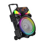 Cassa acustica portatile ricaricabile trolley 15" 40W Luce LED Bluetooth/SD/USB KK-15101