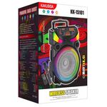 Cassa acustica portatile ricaricabile trolley 15" 40W Luce LED Bluetooth/SD/USB KK-15101