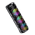 Cassa acustica portatile con tracolla 3x8" 40W Luce LED Bluetooth/Radio/USB KK-8301