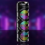 Cassa acustica portatile con tracolla 3x8" 40W Luce LED Bluetooth/Radio/USB KK-8301