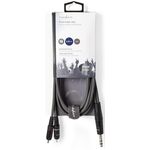 Cavo audio stereo jack audio 6.35mm/2 RCA 1.5m grigio  COTH23300GY15 5412810295319 ND6575