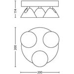 Lampada applique da soffitto dimmerabile 3x4.5W 1500lm 2700k luce calda Philips  8718291488347 532893116 P292