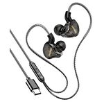 Cuffie auricolari con microfono 1,2m Type-c nere KSC-1300