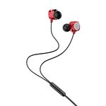 Cuffie auricolari con microfono 1.2m rosse JD040 6921042126364 JD040 F4115
