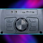 Cassa acustica ricaricabile 2x8" 40W luci LED Bluetooth/FM/USB KK-8208