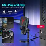 Microfono per streaming da gioco RGB USB/Type C GM7 E9120 6974425650758