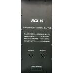 Cassa acustica professionale 2200W 4~8 OHMS 2 vie RCX-15