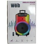 Cassa acustica trolley 12" Luce LED Bluetooth/SD/USB/Radio 8053323553465 Q1218A