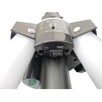 Stativo per casse acustiche con illuminazione LED RGB altezza massima180 cm ST-LED100