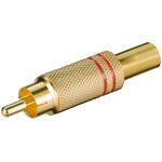 Connettore RCA rosso placcato oro 4051366112803 11280 F1402