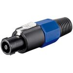 Connettore speakon 4 poli blu E9145
