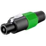 Connettore speakon 4 poli verde E9070