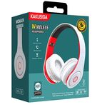 Cuffie ad archetto Bluetooth con ingresso scheda SD rosse e bianche KSC-728 6921042122472 F4065
