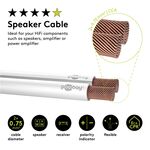 Cavo per altoparlante 100m 2x0.75mm bobina 27521 4040849275210