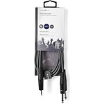 Cavo audio stereo 2x 6,35mm-3.5mm maschio 1.5m  COTH23200GY15 5412810295272 ND2253