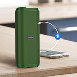 Altoparlante Bluetooth 2" 10W USB/AUX/Scheda SD/Radio FM verde KSC-604