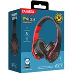 Cuffie ad archetto Bluetooth con ingresso sched SD rosse e nere KSC-728 6921042122465 F4060