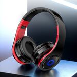 Cuffie ad archetto Bluetooth con ingresso sched SD rosse e nere KSC-728 6921042122465 F4060