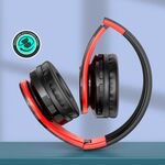 Cuffie ad archetto Bluetooth con ingresso sched SD rosse e nere KSC-728 6921042122465 F4060