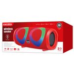 Altoparlante Bluetooth 10W con radio FM rosso KSC-615 6921042121819 F2850