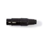 Connettore XLR Femmina a 3 pin XLR Nero COTP15902BK 5412810296484 ND4890