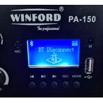 Amplificatore audio USB/Bluetooth/FM 6 canali 70V/100V/16 Ohm 150W PA-150