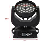 Testa mobile LED 36x10W DMX 15CH RG-212