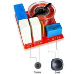 Morsettiera per altoparlanti con filtro crossover incorporato 4-8 ohm 80W SP134