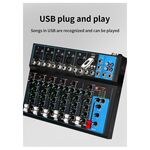 Mixer professionale 4/7 canali Bluetooth/USB/Stereo RCA 8053323553106  F-7 SP522