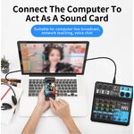 Mixer professionale 5 canali ingressi Bluetooth/USB/Stereo RCA con alimentazione phantom 48V F-5A SP695