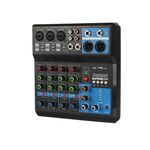 Mixer professionale 5 canali ingressi Bluetooth/USB/Stereo RCA con alimentazione phantom 48V F-5A SP695