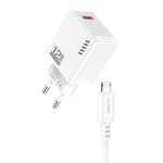 Caricatore micro USB  5V/2.4A 12W bianco KSC-1236
