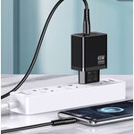 Caricabatterie ricarica rapida con cavo USB Type C nero 1m JB092 6921042144832 JB092 F4400