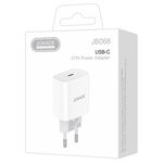 Caricabatterie USB tipo C ricarica rapida 3A 27W bianco JB068 6921042139081 F2970