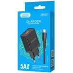 Caricabatterie USB type C ricarica rapida 5V/5A nero JB022 F2160