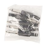 Monoconnettore 6.35 mm Maschio PVC Nero JC-011 Codice EAN: 5412810174515 541281017451