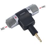 Microfono stereo snodabile 90° jack 3.5mm 3 poli per PC MIC129