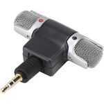 Microfono stereo snodabile 90° jack 3.5mm 3 poli per PC MIC129