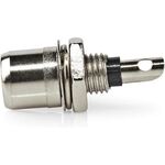 Connettore RCA maschio per cavo argento/nero confezione da 25 CAVC24922BK 5412810299683 ND3718