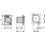 Connettore Stereo 6.35mm Femmina Metallo Argento Sweex NJ3FP6C ND5824