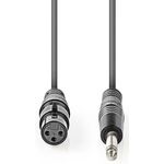 XLR Monocavo XLR 3p (F) - 6.35 mm Maschio 10.0 m Grigio Scuro COTG15120GY100 5412810295425 SX100