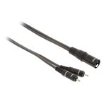 Cavo Stereo XLR 3p (M) - 2x RCA Maschio 3m Grigio Scuro SWOP15200E30 8717534024229 WB1200