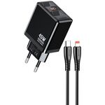 Caricabatterie ricarica rapida con cavo USB Type C - Lightning nero 1m JB092 6921042144801 JB092 F4395