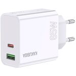 Alimentatore caricabatterie doppia porta USB/type C 3.25A 65W N050