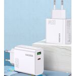 Alimentatore caricabatterie doppia porta USB/type C 3.25A 65W N050