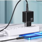 Caricabatterie ricarica rapida con cavo USB Type C - Lightning nero 1m JB092 6921042144801 JB092 F4395Caricabatterie ricarica rapida con cavo USB Type C - Lightning nero 1m JB092 6921042144801 JB092 F4395
