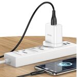 Cavo per ricarica e sincronizzazione USB type C - type C 1m bianco PD100W 5A JA043